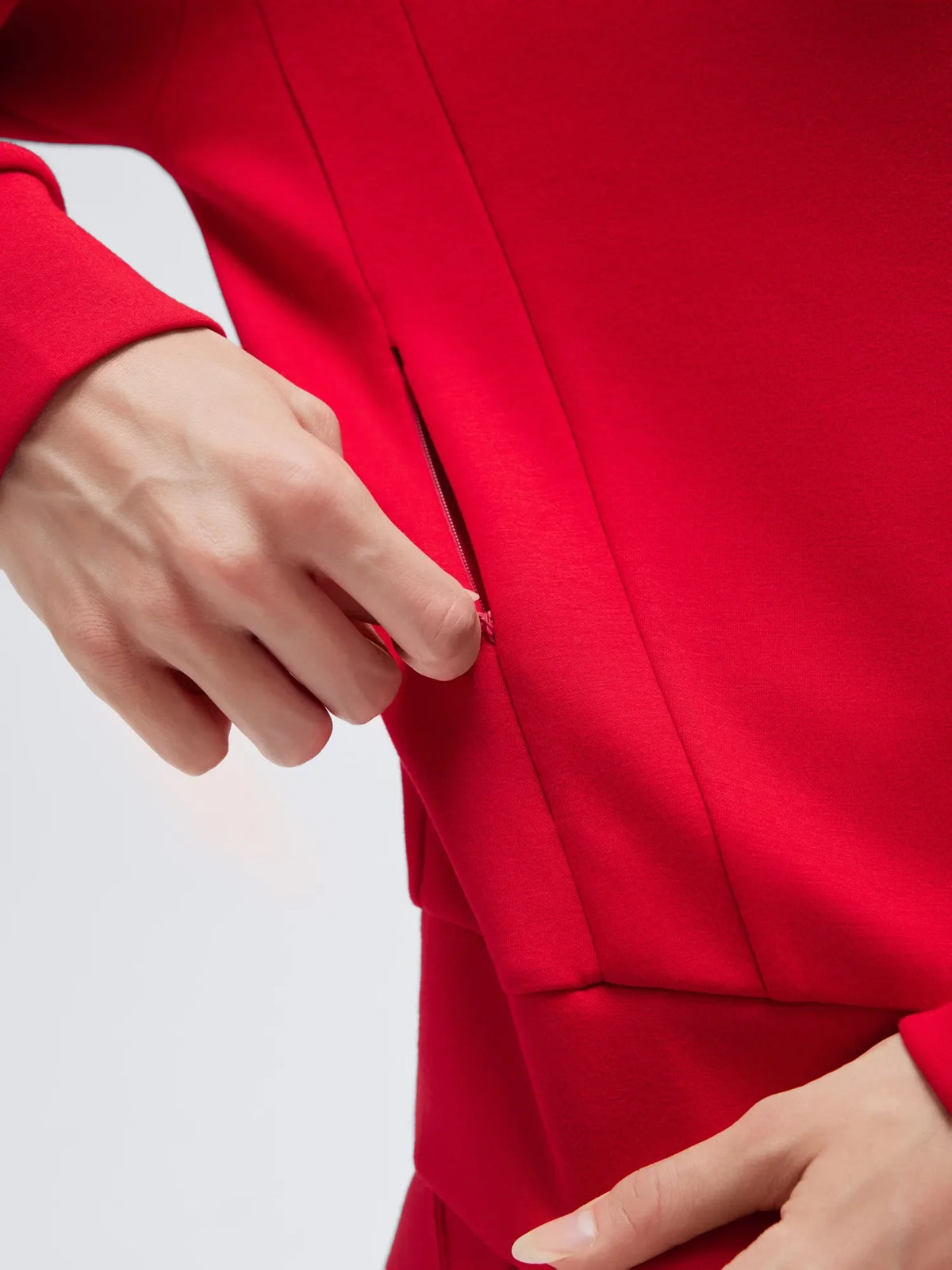 Conjunto de Chaqueta con Cremallera y Pantalón Ancho